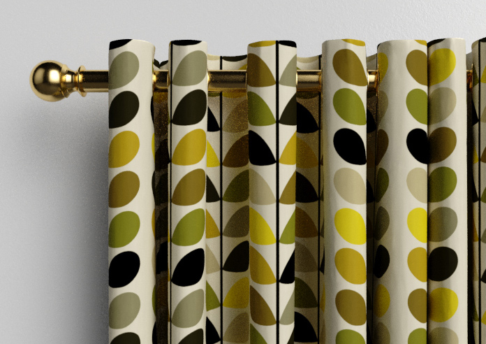 Orla Kiely Multi Stem, Yellow - Made to Measure Curtains - Image 12